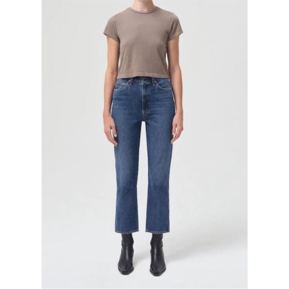 AGOLDE Pinch Waist Super Hi-Rise Kick Flare in Placebo Size 27 - Picture 1 of 14